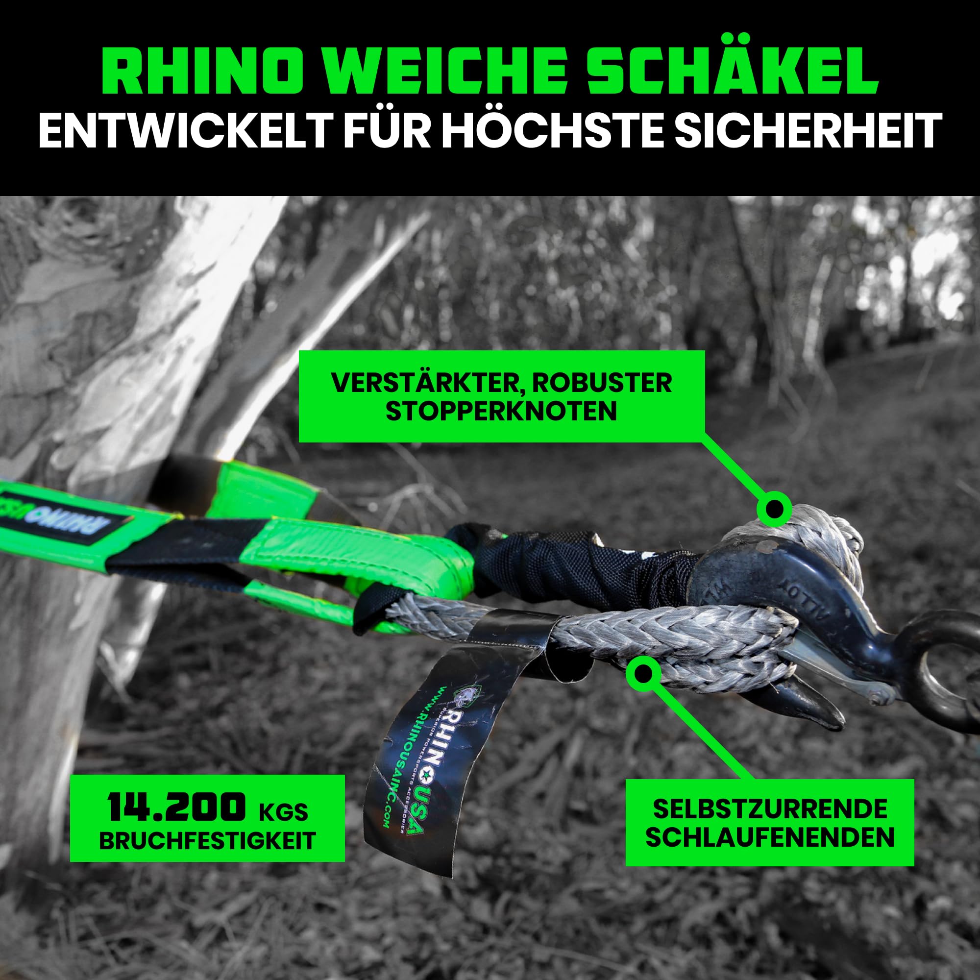 Akozon Weicher Schäkel – Synthetisches Polyethyl Produktbild-Vorschau 1