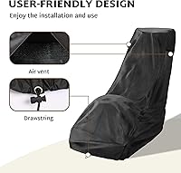 Vista 3 de iBirdie Cubierta impermeable para cortacésped de 24, 25, 26 pulgadas, resistente a la intemperie 600D, resistente a la intemperie, resistente a