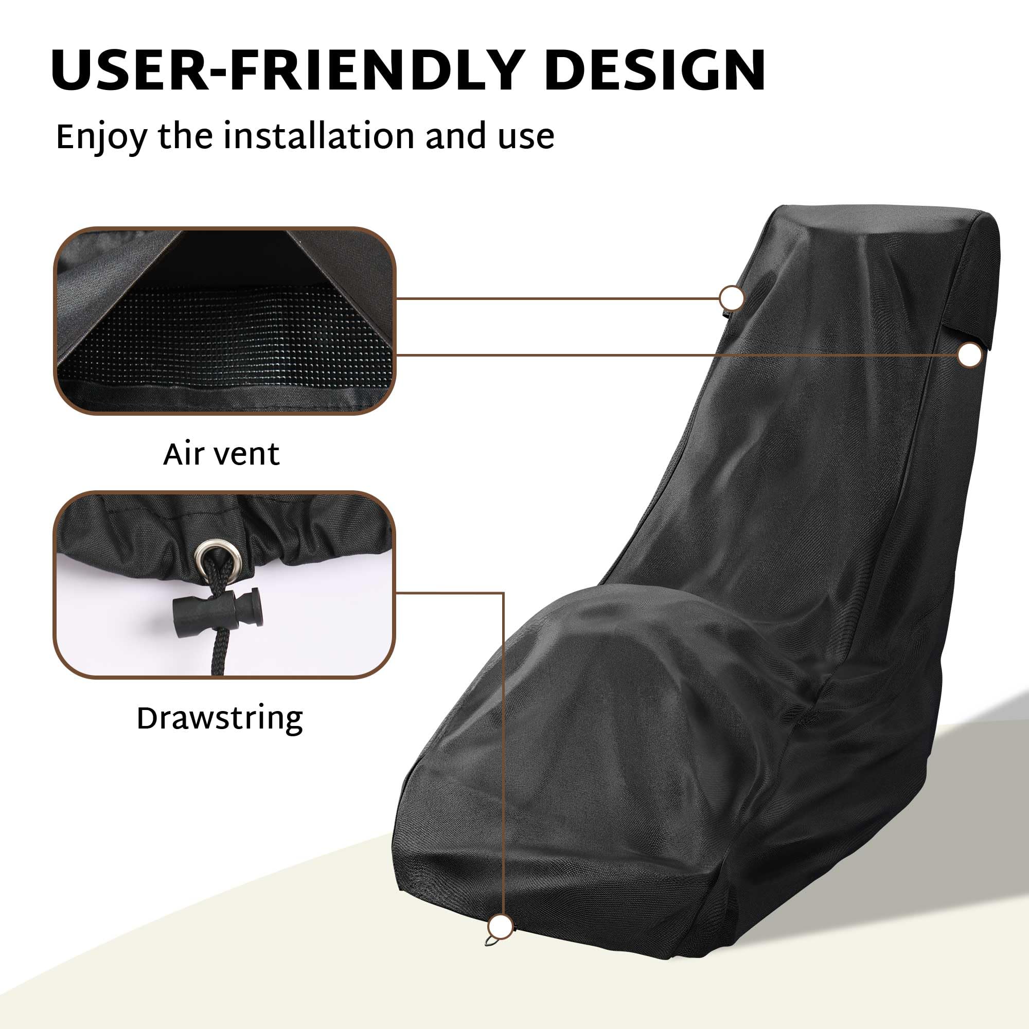iBirdie Cubierta impermeable para cortacésped para cortacésped de 24 a 26 pulgadas, resistente a la intemperie 600D, resistente a los rayos UV, protector de cortacésped