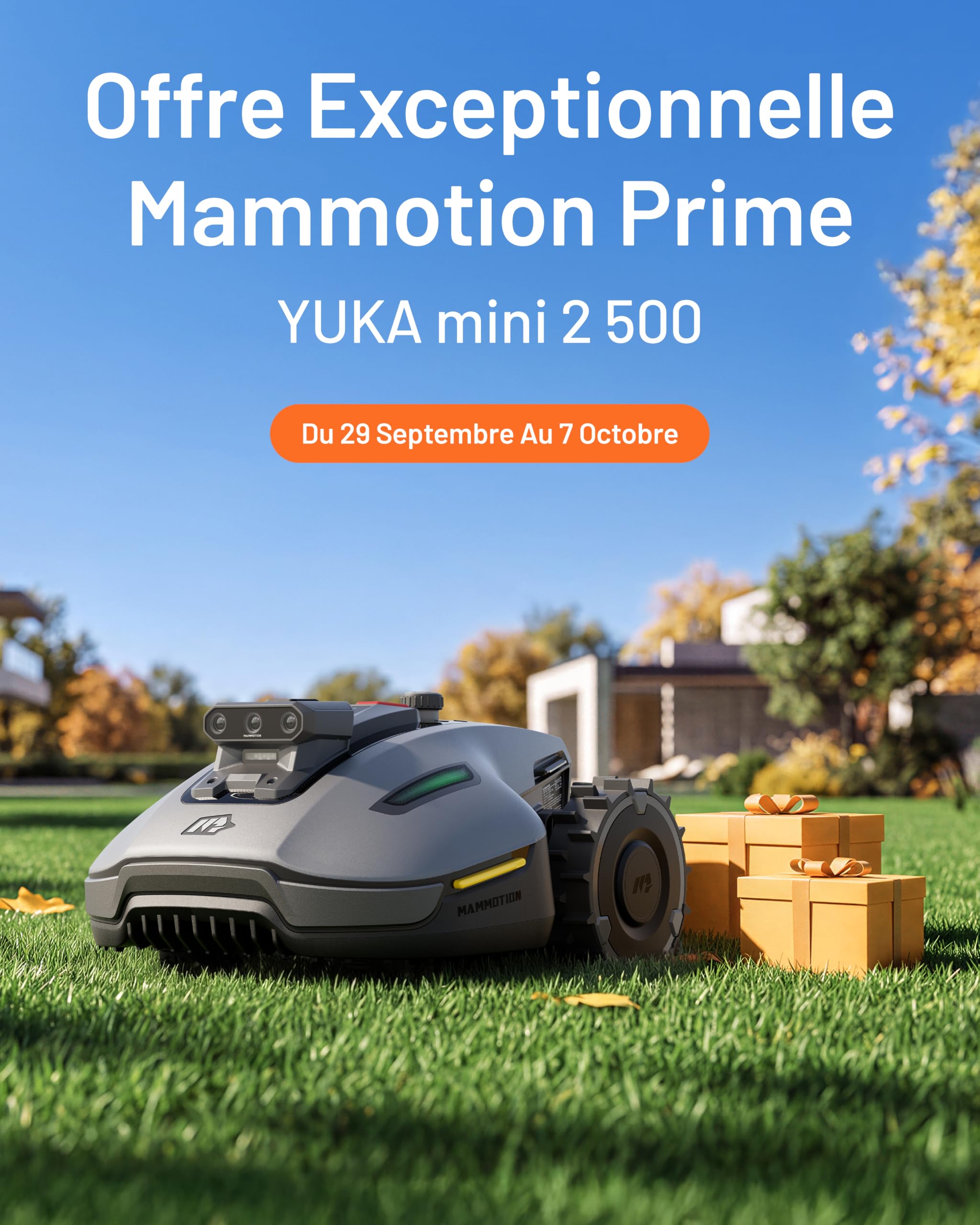 MAMMOTION YUKA Mini 2 500 Robot Tondeuse - vue 2