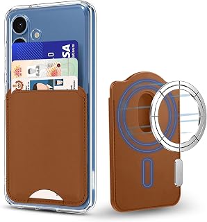 Zapcase for MagSafe Wallet, Card Holder, Magnetic Wallet for iPhone | Compatible for All MagSafe Cases | Vegan Leather | B... Price In India