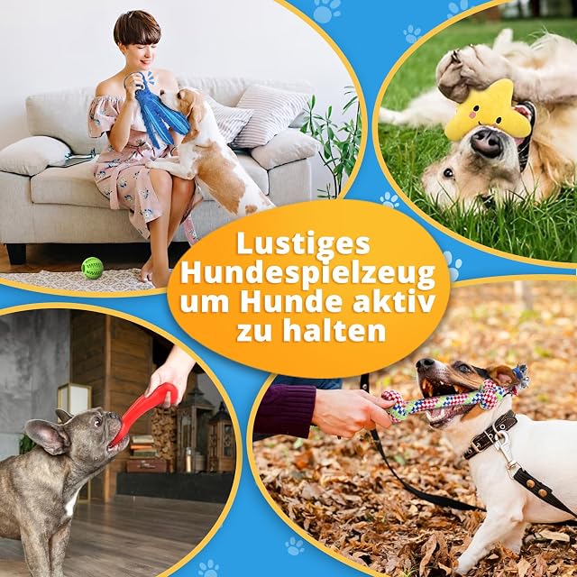 Foto 6 de 6 de DEDTIO Juguetes para perros cachorros, 8 unidades, juguetes para perros pequeños