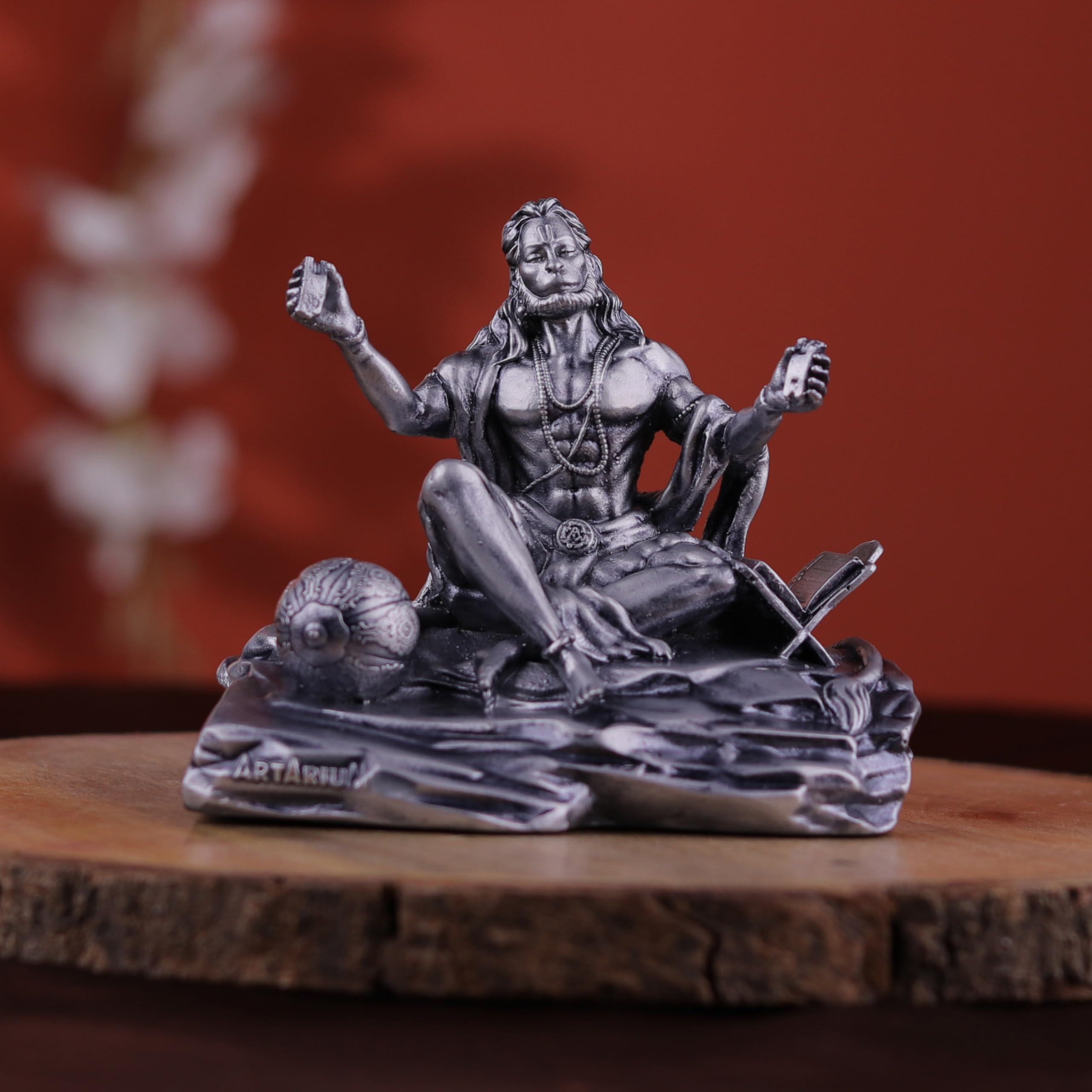 Amazon.com: Artarium Bhaktimay Hanuman Idol Silver Finish 3.7