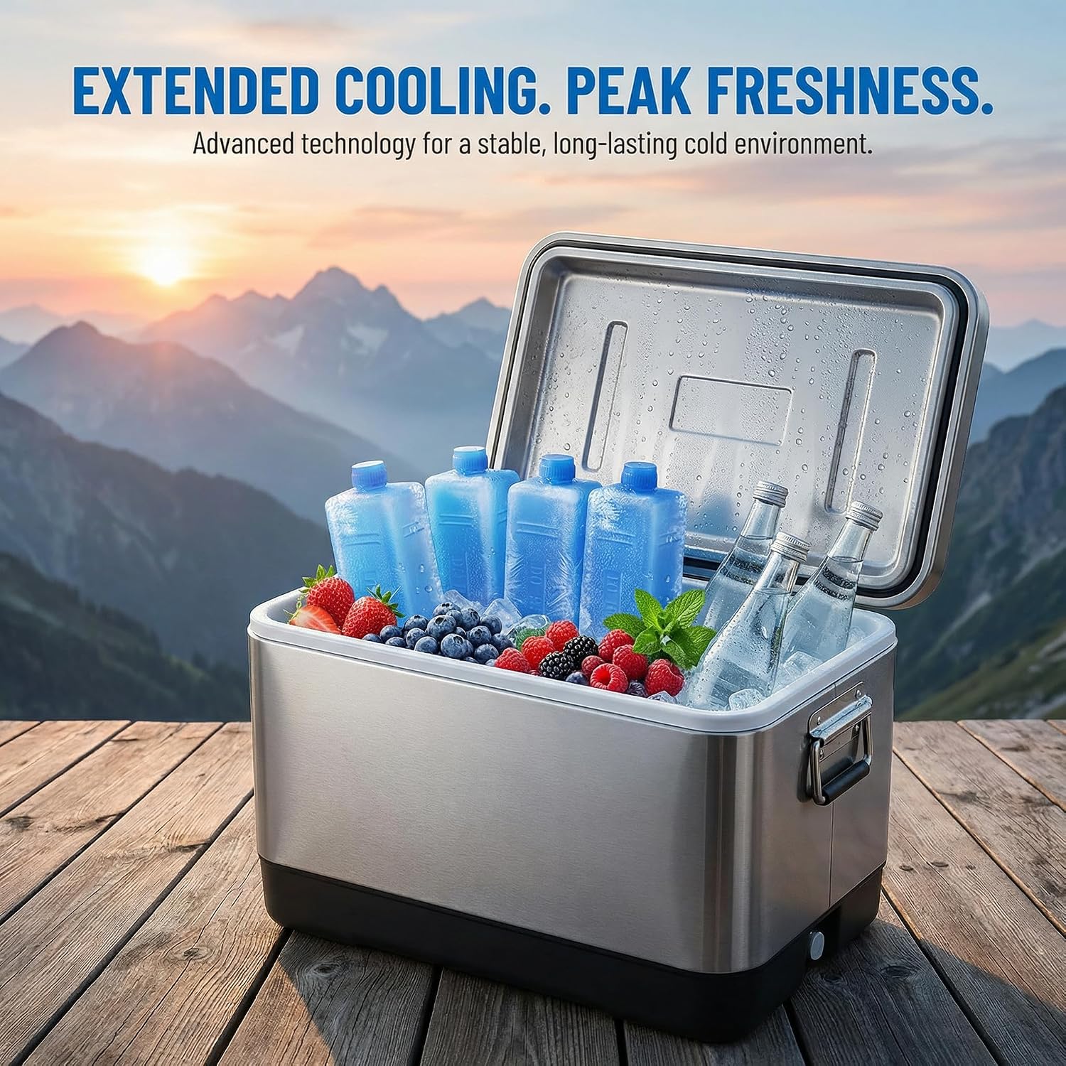 Toyvian 4pcs Ice Packs for Lunch Boxes: Reusable Ice Packs for Cold Chain Transport - Small Freezer Blocks for Coolers Travel and Summer Beach, Camping & Fishing Outdoor Activities image 5