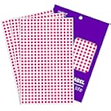 PARLAIM 1/4 Inch Round Color-Code Dot Stickers,4200 Pcs Adhesive Color Coding Circle Labels (Fluorescent Pink)