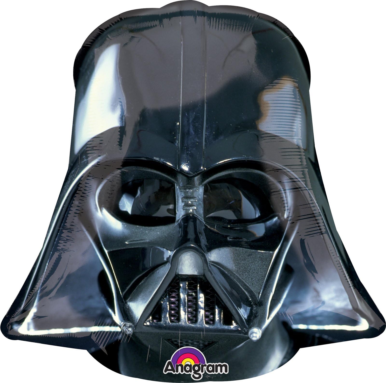 Amscan Star Wars Darth Vader Helmet Super Shape Foil Balloon, Black, 63 x 63 cm, Black