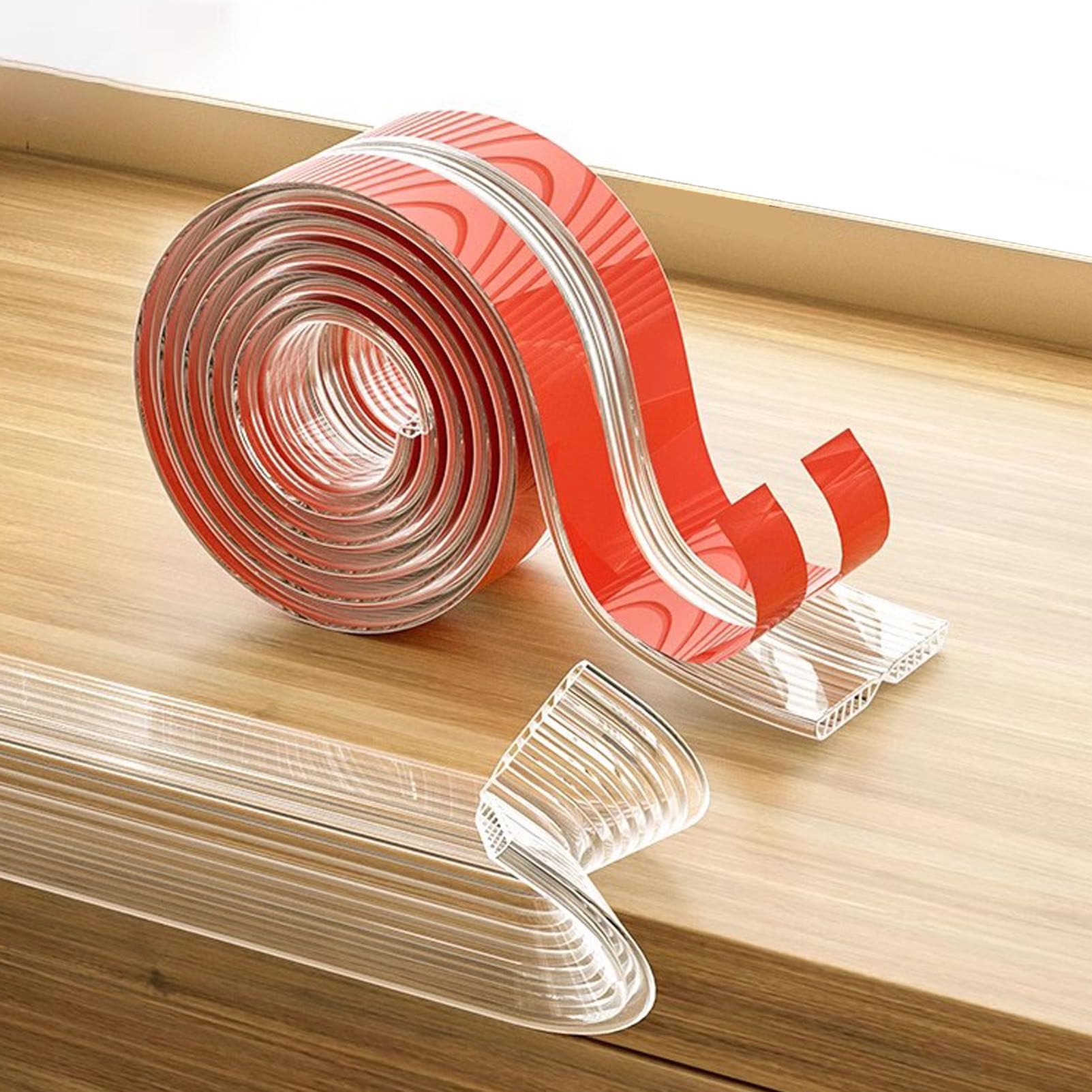 Silikon-Kantenschutzstreifen, Eckenschutz, PVC-Kantenschutz, selbstklebendes Sicherheitsband, 2–10 m(1.7cm,10m)