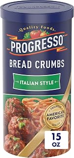Progresso Italian Style Bread Crumbs 15 oz - Crispy Golden Breading for Chicken, Meatballs, Meatloaf