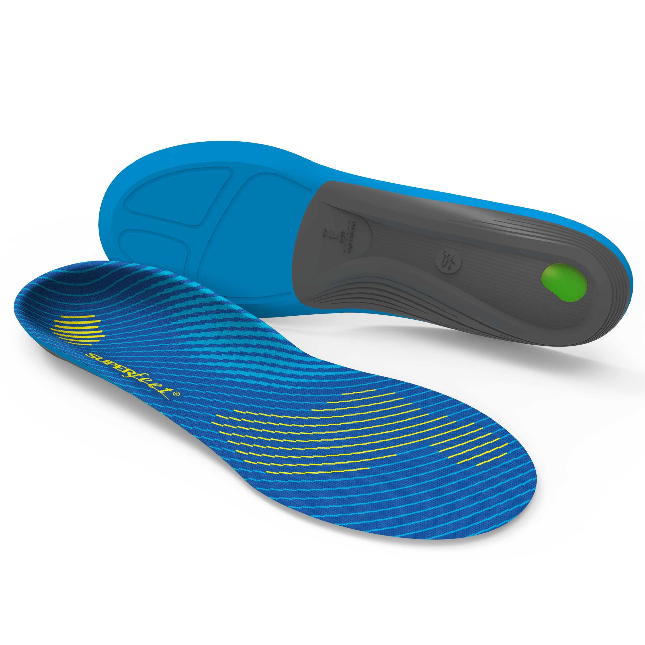 Superfeet - Active Support Arco Medio - Plantillas Ortopédicas Recortables - Soporte del Arco para Zapatillas de Deporte y Caminar - EU 39 – 41