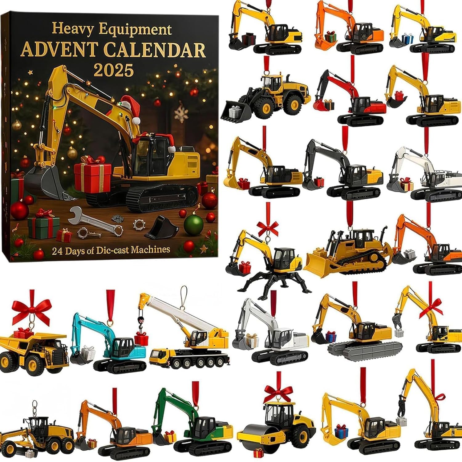 Calendario de Adviento de carreras 2025 y 2025, calendario de Adviento de Navidad para niños con muñeca y figuras, caja de cuenta regresiva de 24 días de Halloween con mini adornos y dijes colgantes — view 2