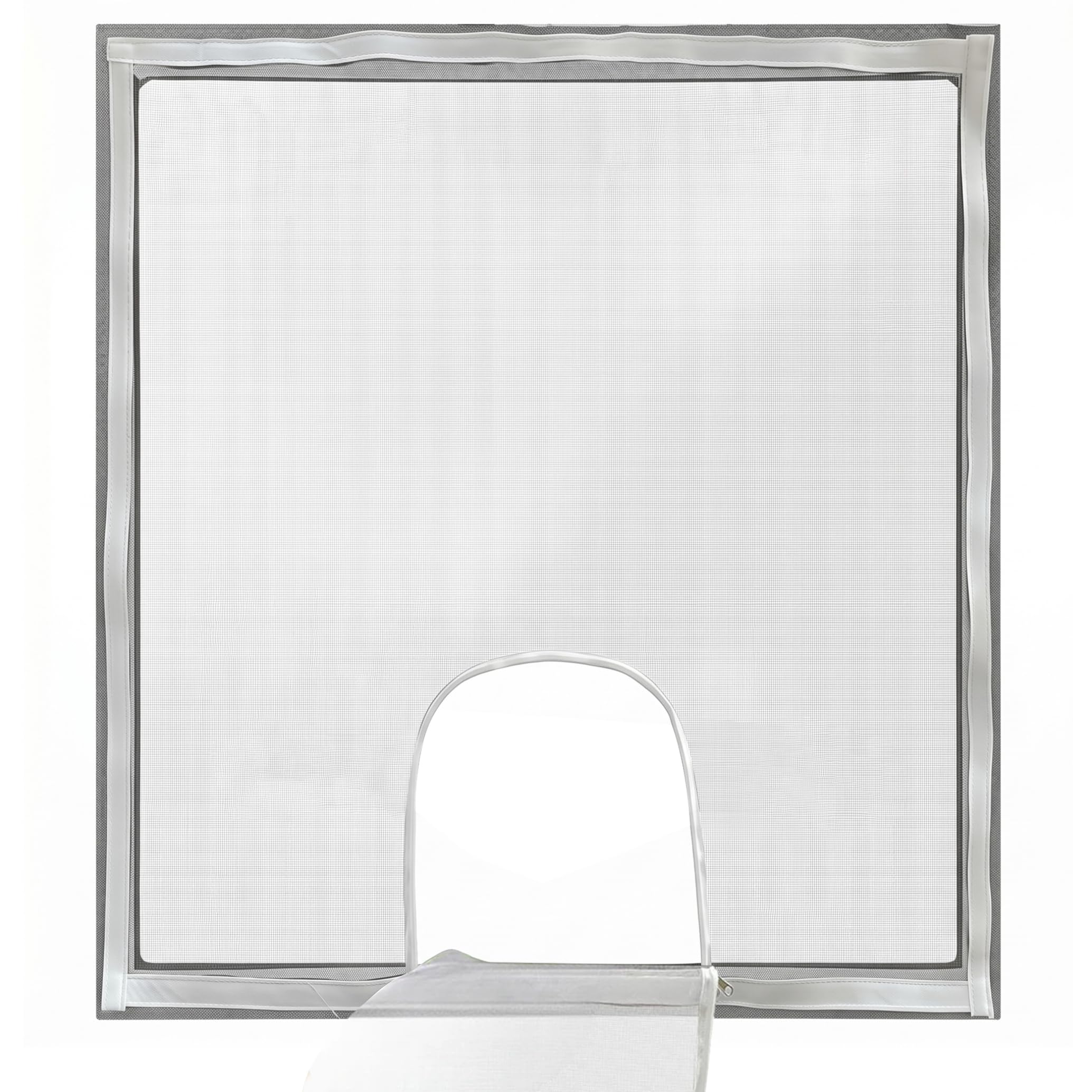 Malla para ventana ajustable de 47x47 pulgadas con manija y red de alta resistencia