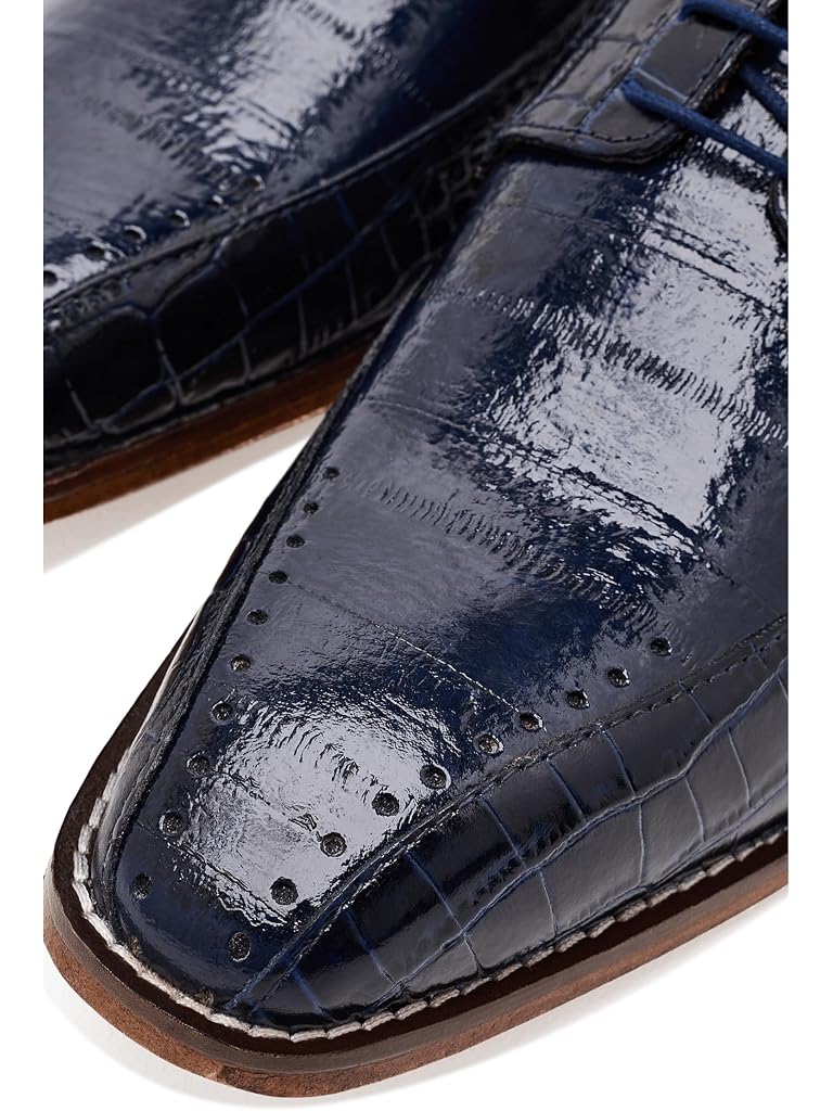 Blue Stacy Adams Talamanco Bike Toe Oxford