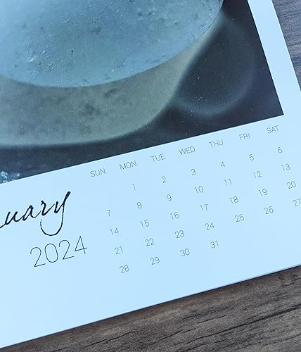 Miniatura 7 de Calendario de pared de cristal marino 2024 - Un año de cristal marino