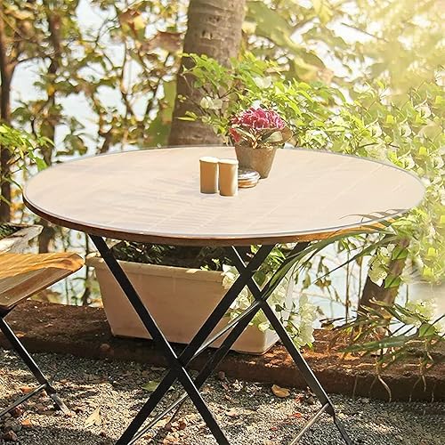 Miniatura 7 de Fab Glass and Mirror - Hoja de plexiglás transparente de 44 pulgadas de diámetro disco redondo para tartas tablero de plexiglás de borde plano