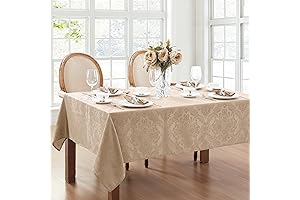 Elrene Home Fashions Caiden Elegance Damask Fabric 60x144 Rectangular Tablecloth