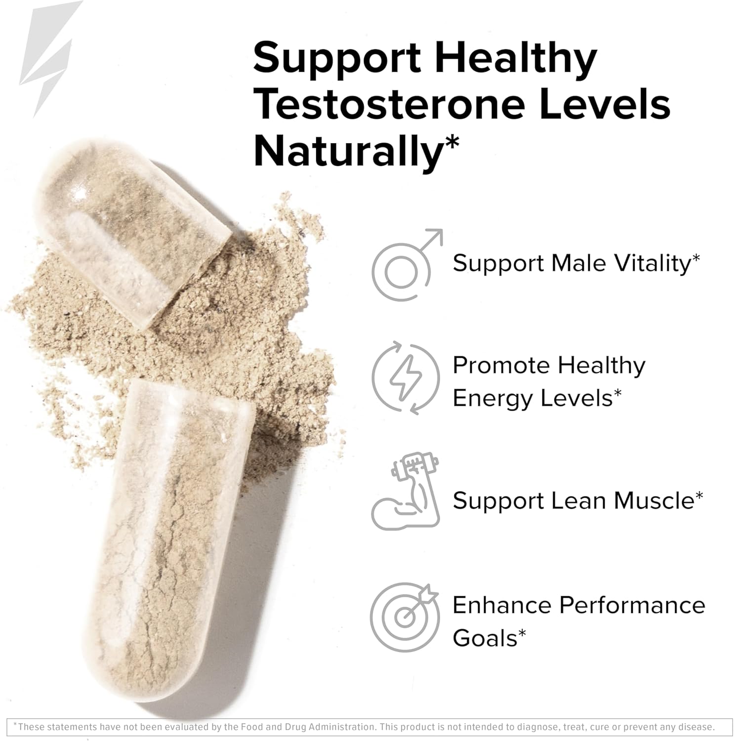 InnoSupps T-Drive Magnum Testosterone Booster Enhance Peak Performance Amplify Muscle Growth, Increase Libido & Energy Levels, Horny Goat Weed Tongkat Ali, Zinc, Fenugreek, Fat Burner 90 Caps/30 Days