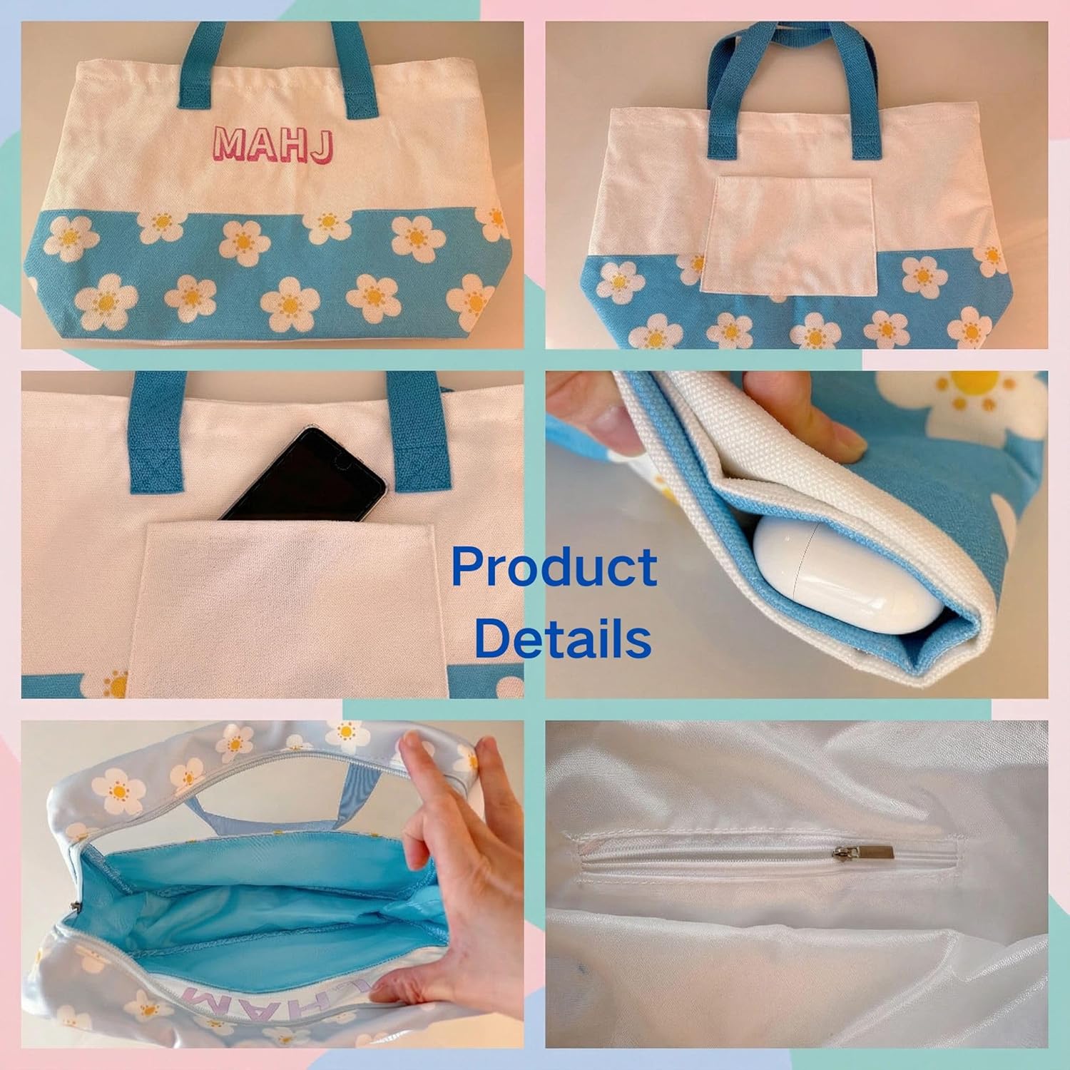 3 Pcs Mahjong Bag Set Thickened Canvas with Lining, Mahjong Tiles Bag Waterproof with Zipper, Carring Case Travel-Friendly, 18” Rack & Pusher Drawstring Bag, American Mahjong Accessory Gift