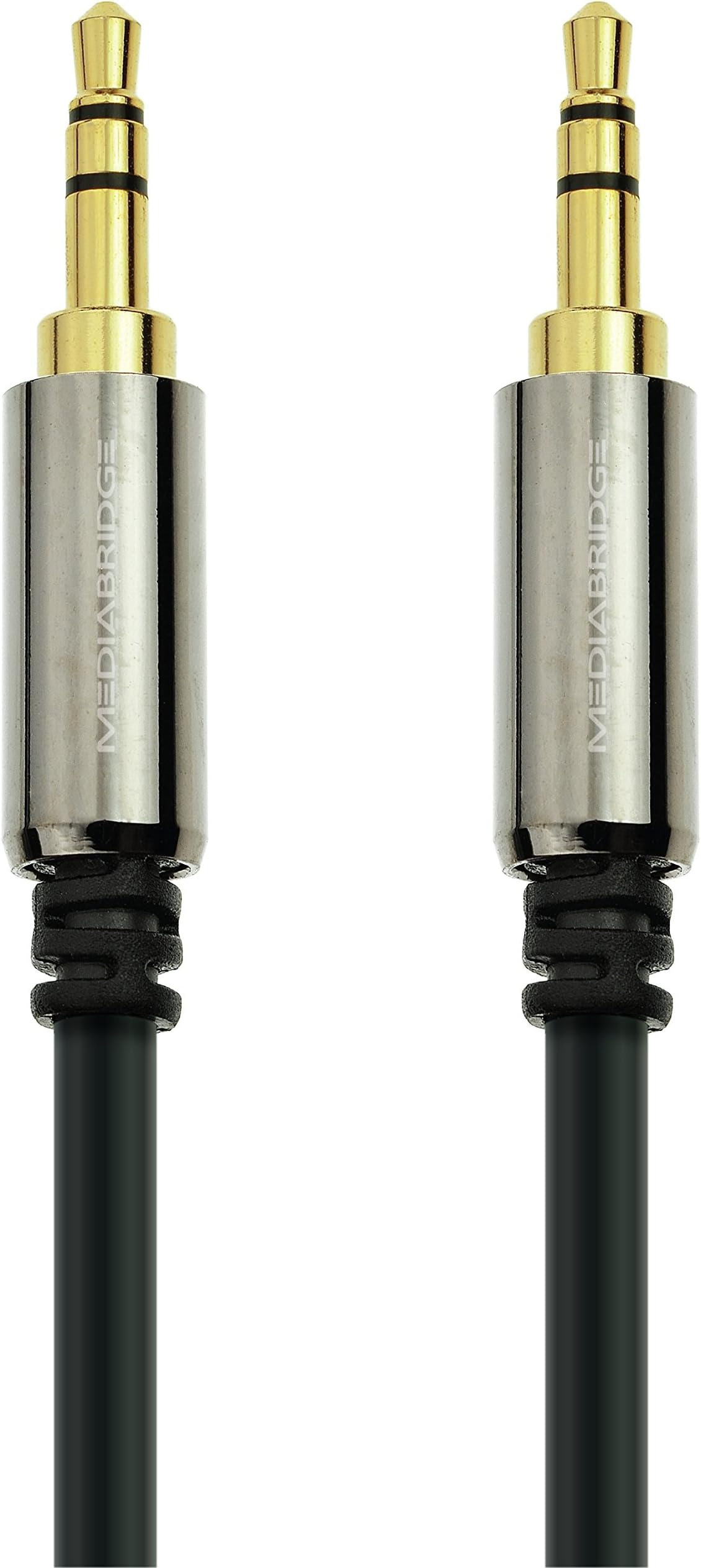 3.5mm Male To Male Stereo Audio Cable (8 Feet) - Step Down Design for iPhone, iPod, Smartphone, Tablet and MP3 Cases