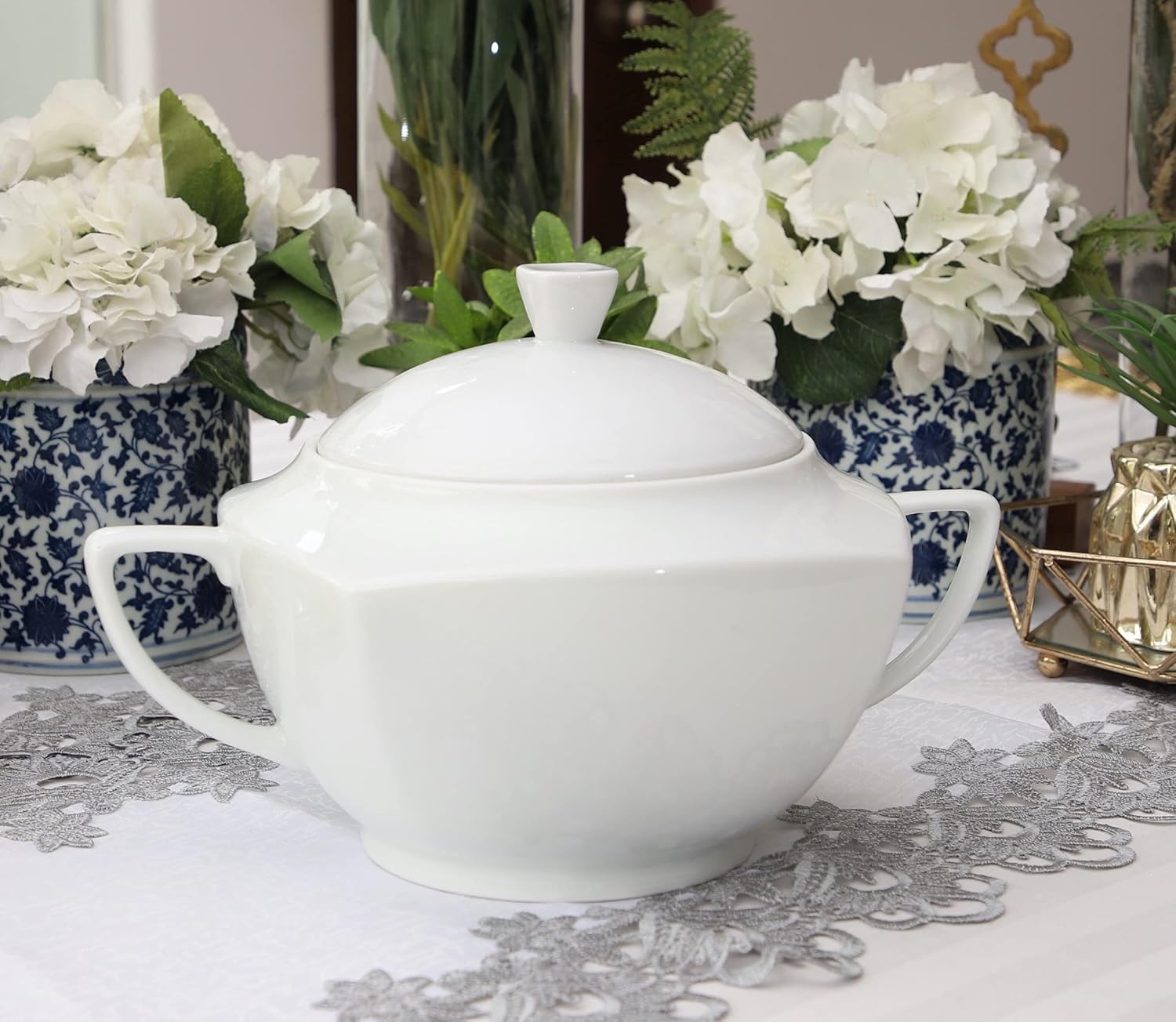 The Plate Co. Porcelain Everyday Dining Soup Tureen Amazon.co.uk Home & Kitchen