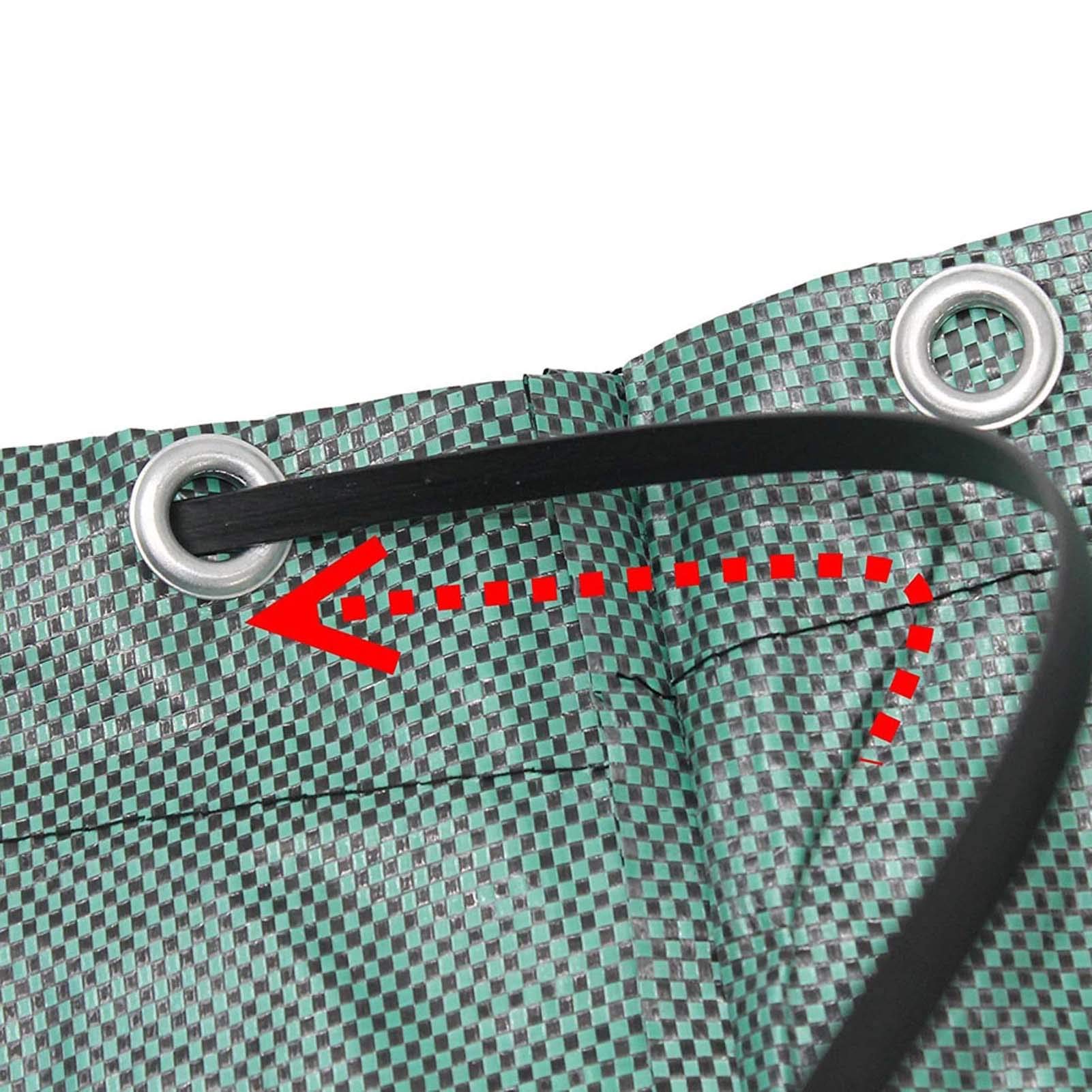 300L Sacchi Rifiuti da Giardino 3Pack, Sacchi da Giardino in Tessuto di Polipropilene (PP), Sacco per Raccolta Foglie, Robusto, Antistrappo