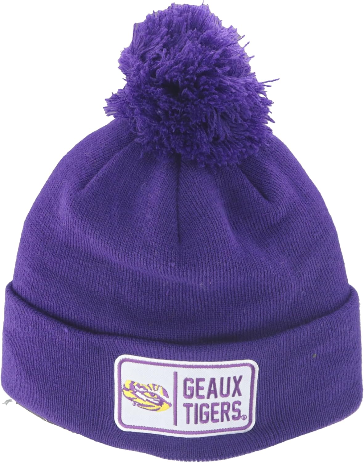 ZHATS NCAA Unisex-Adult NCAA Officially Licensed Pom Beanie Patch Defer Team Color