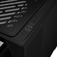 Vista 12 de ASUS Prime AP202 ARGB Black mATX carcasa de PC con vidrio curvo completamente templado, soporta tarjetas gráficas de hasta 420 mm de largo