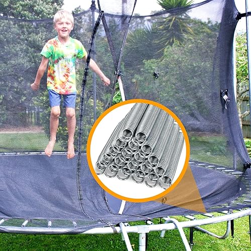 Miniatura 8 de Giantex Muelles galvanizados para trampolín de 7 pulgadas, kit de repuesto de resorte de alambre de acero, piezas de trampolín duraderas de alta