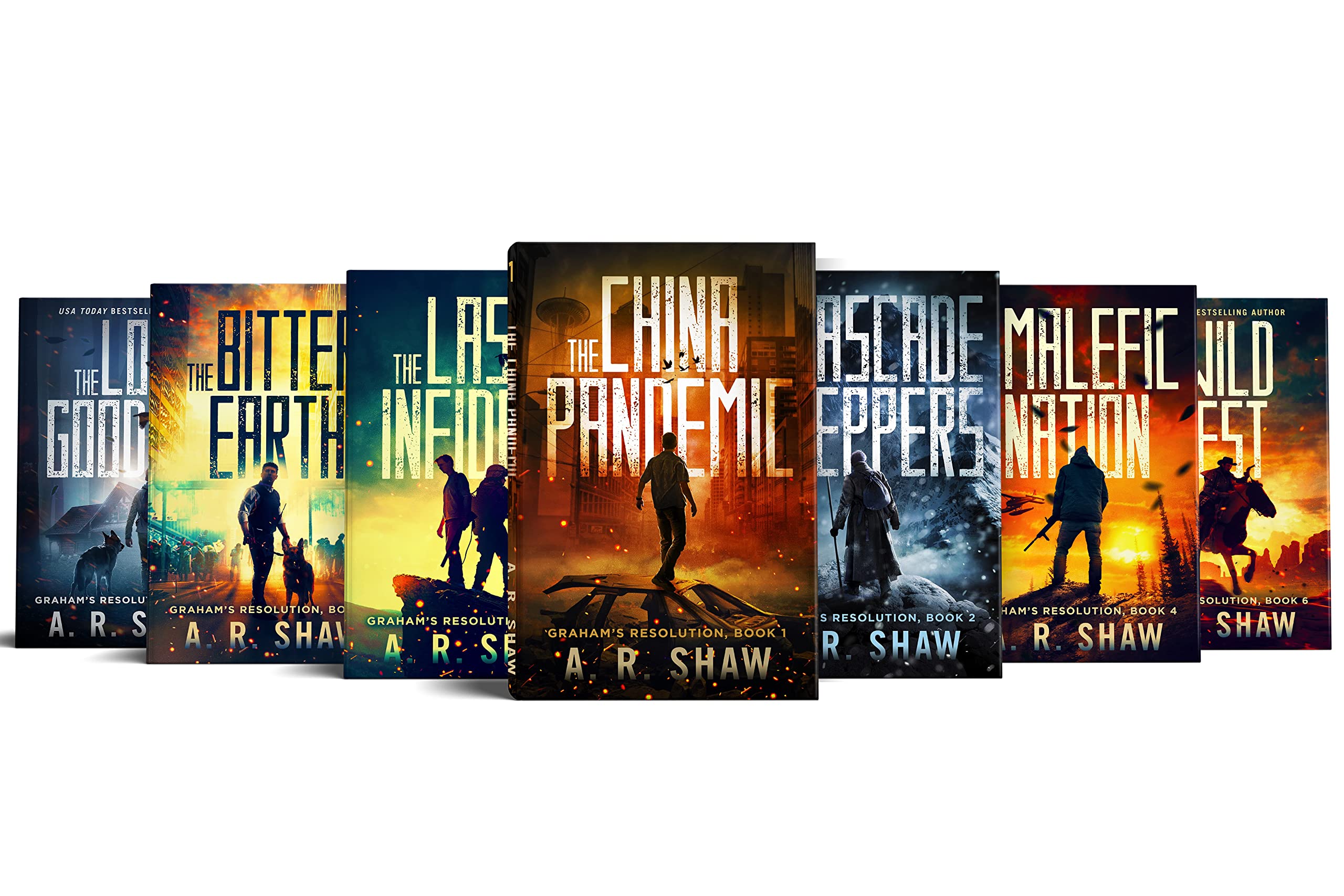 Graham's Resolution Box Set Books 1-7: A Post-Apocalyptic Virus Pandemic Survival Thriller (Stories of Unfortunate Peril) (English Edition)