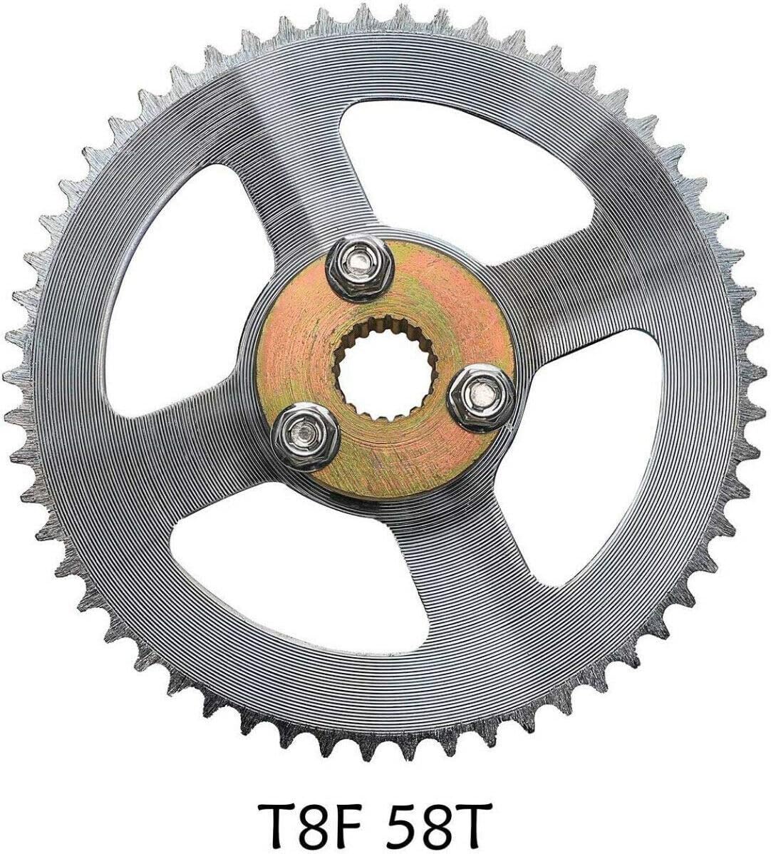 Upgraded 740mm Go Kart Live Rear Axle Complete Kit with Brake Assembly and T8F Chain Sprocket for DIY or Quad Trike Golf Carts