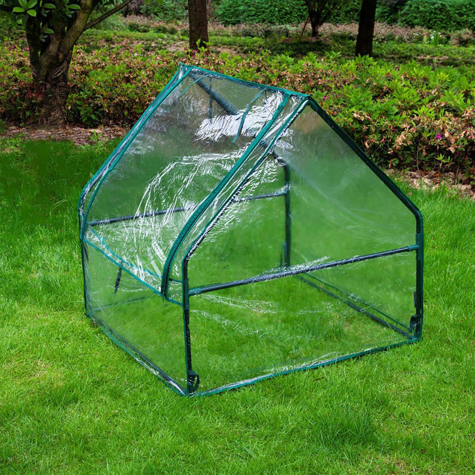 Serra Rinforzata, Mini Serra Portatile per Letto da Giardino Rialzato, Rastrelliera da Giardinaggio,1room-Transparent