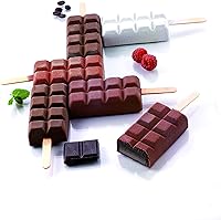 Vista 2 de Silikomart Molde de silicona para barra de helado, juego de 2, Chocostick