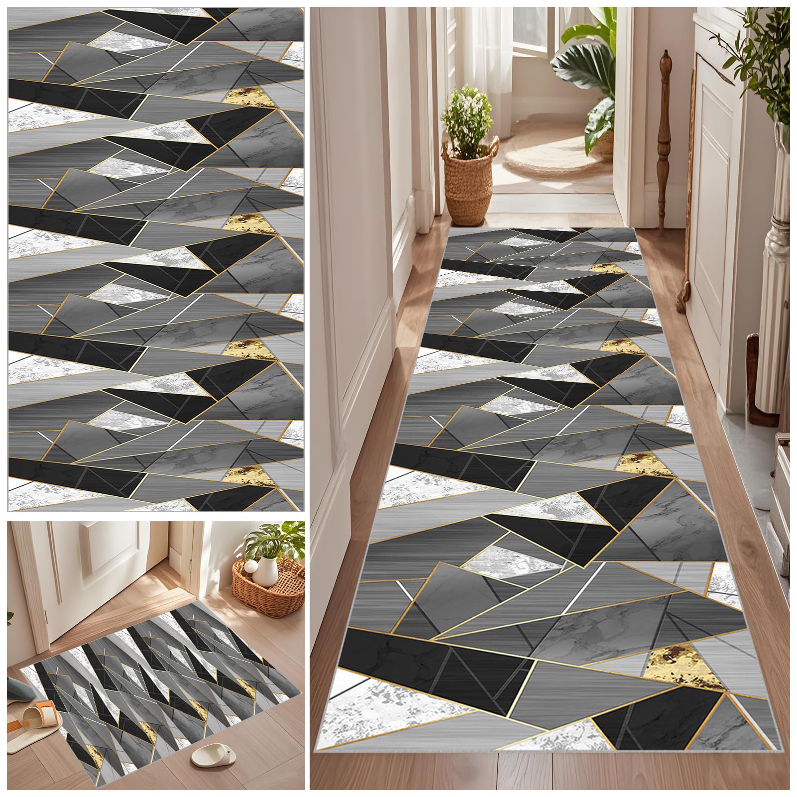 Tapis de couloir absorbant et ultra résistant pour zones de trafic