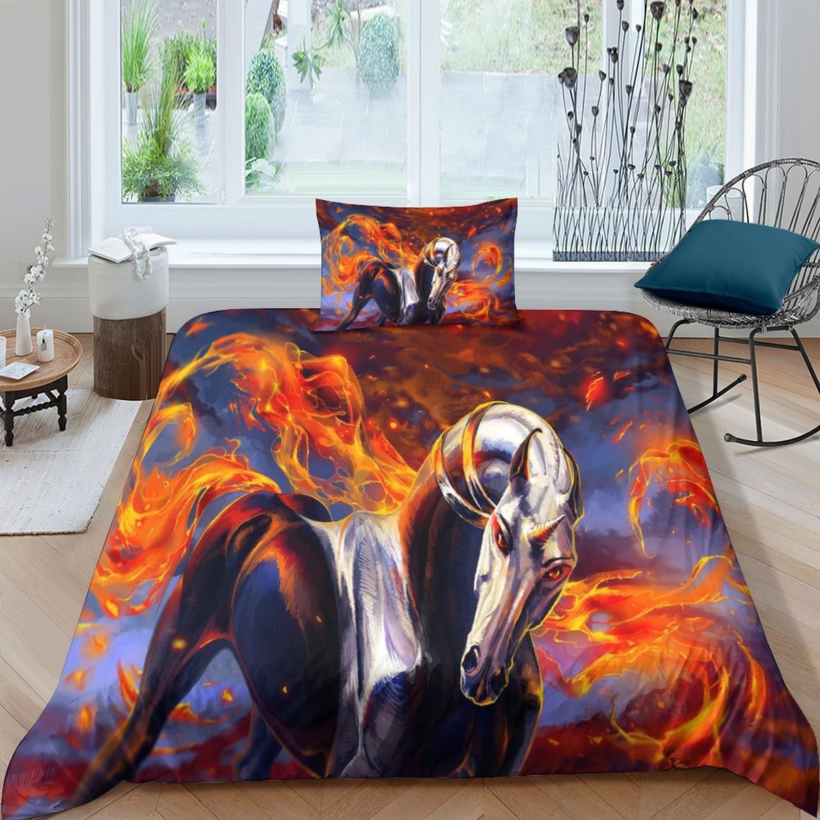 Housse de couette cheval 3D microfibre de qualité supérieure