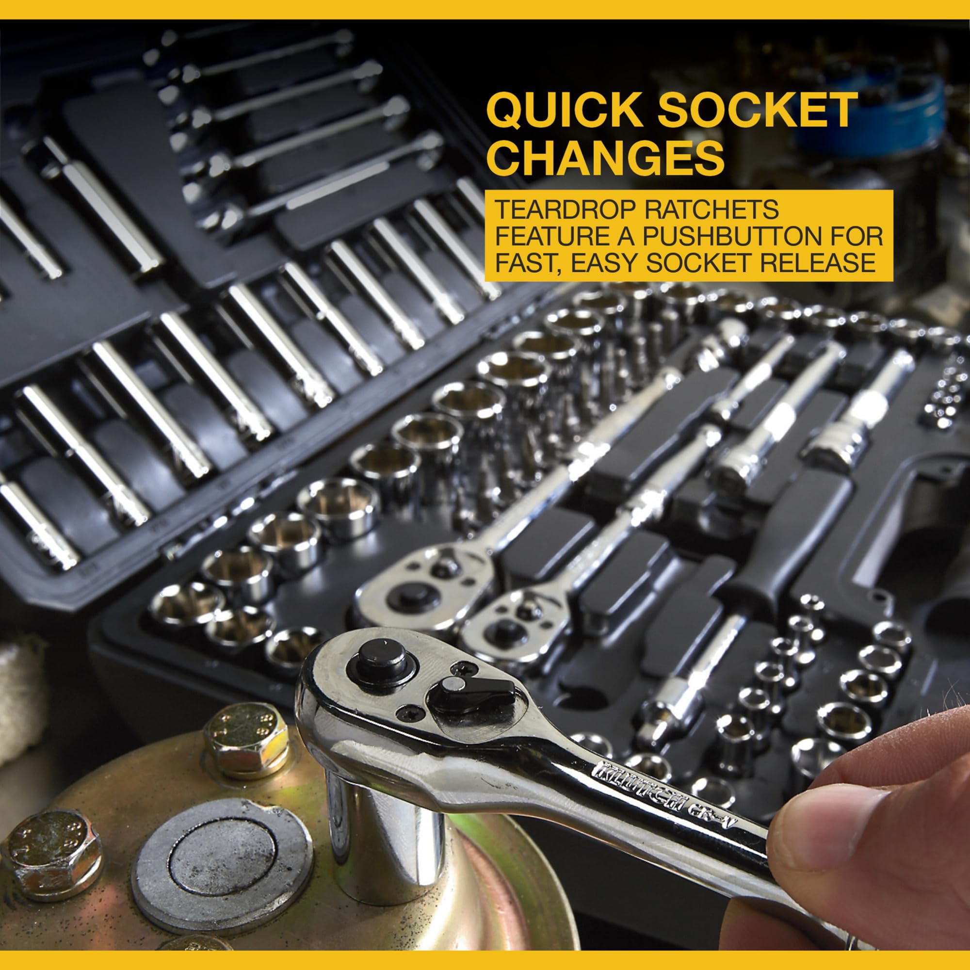 Amazon.com: Klutch Mechanic's Socket Set - 97 piezas de 1/4
