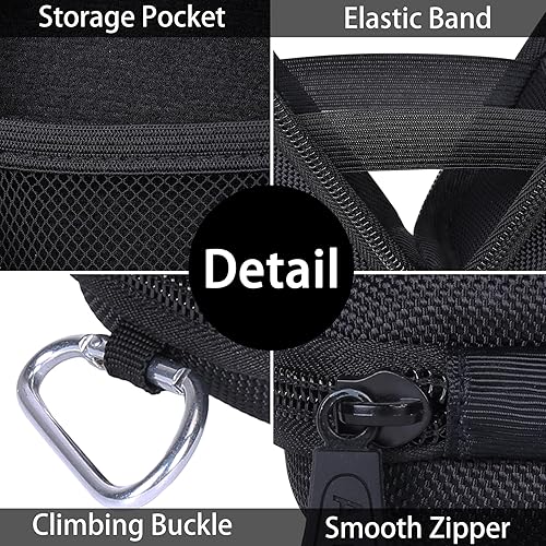 Miniatura 3 de Aenllosi Funda de almacenamiento rígida de repuesto compatible con cámara Canon PowerShot V10 Vlog, bolsillo de malla para cable de carga USB y