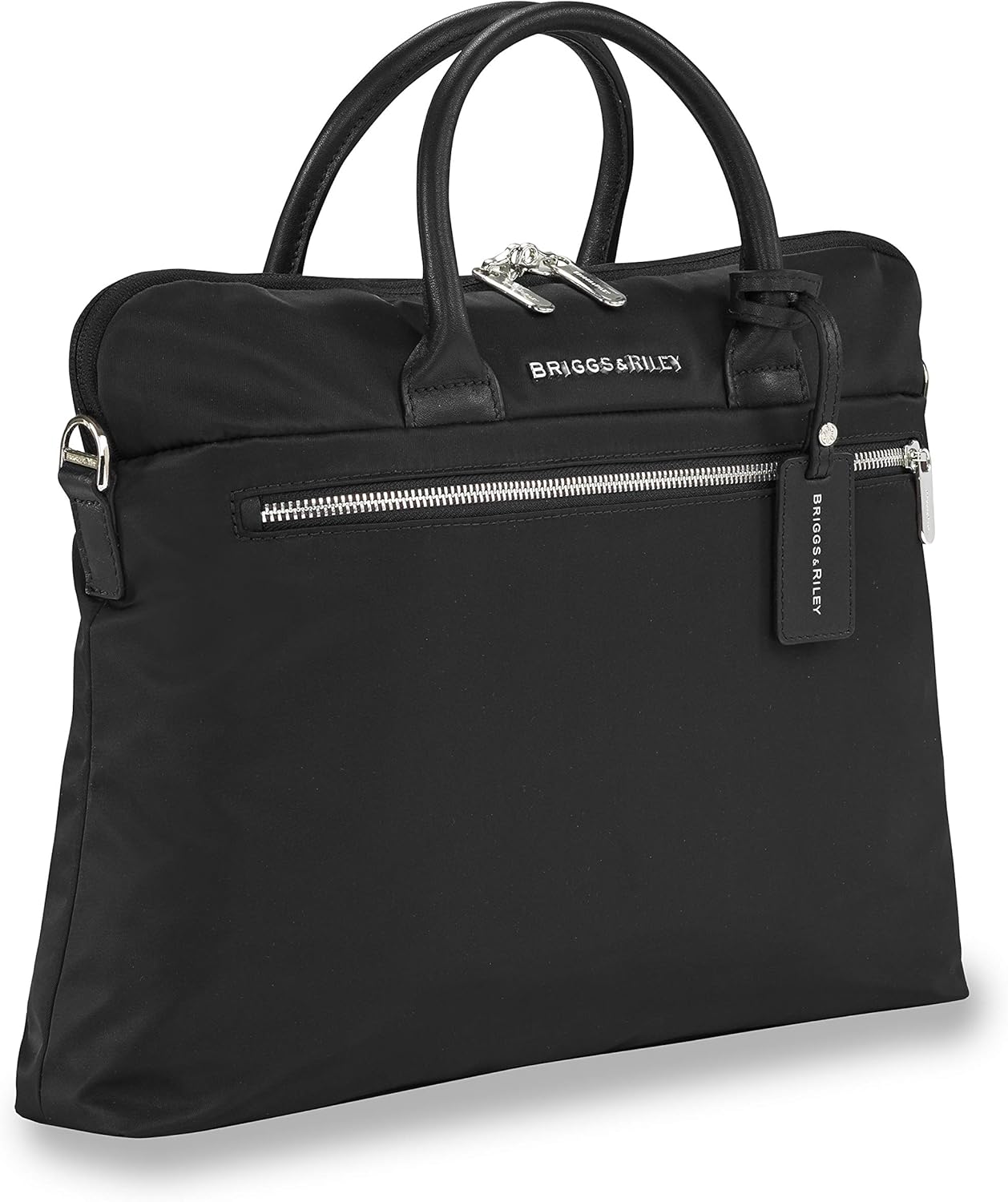 60% Off Discount Briggs & Riley Rhapsody-Slim Business Laptop Shoulder Bag, Black, One Size