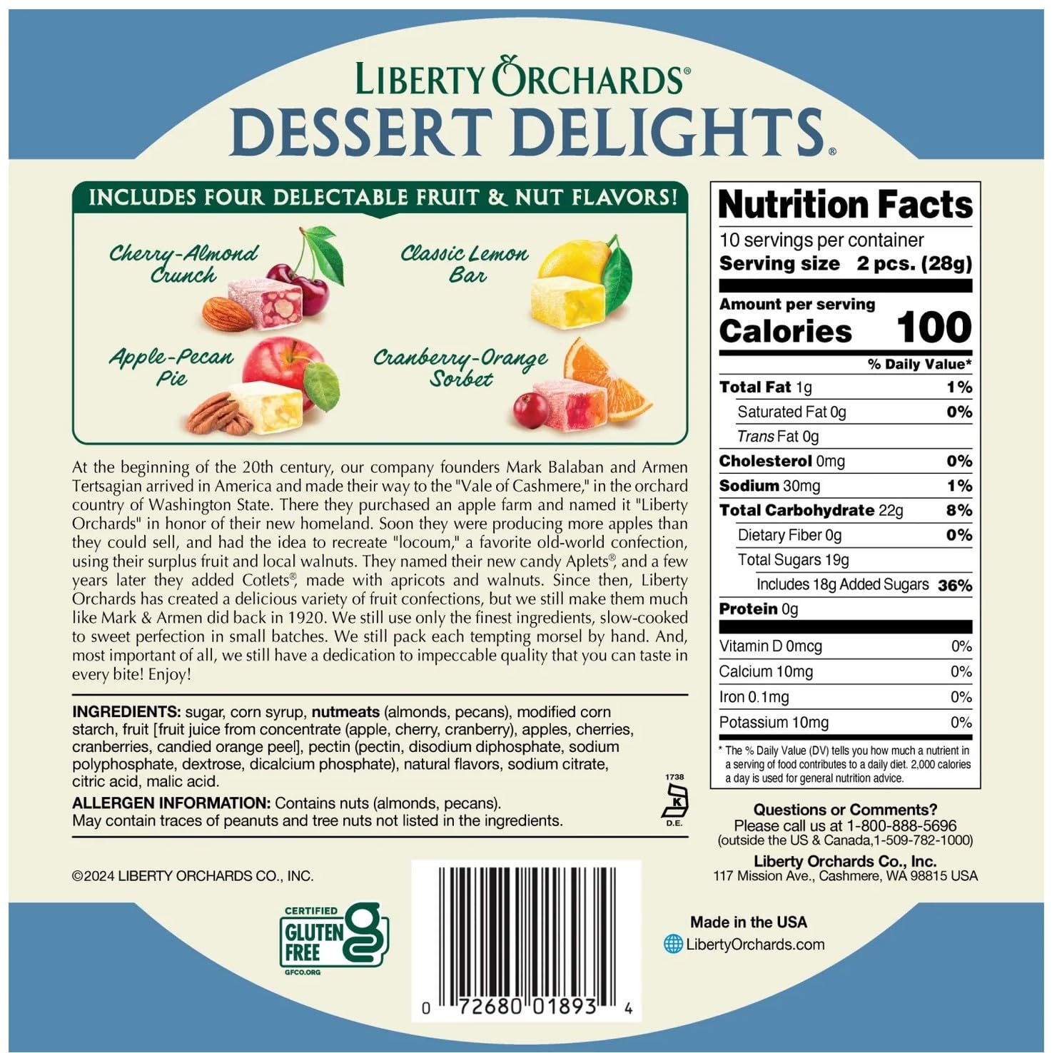 Liberty Orchards Dessert Delights- 4 Pack