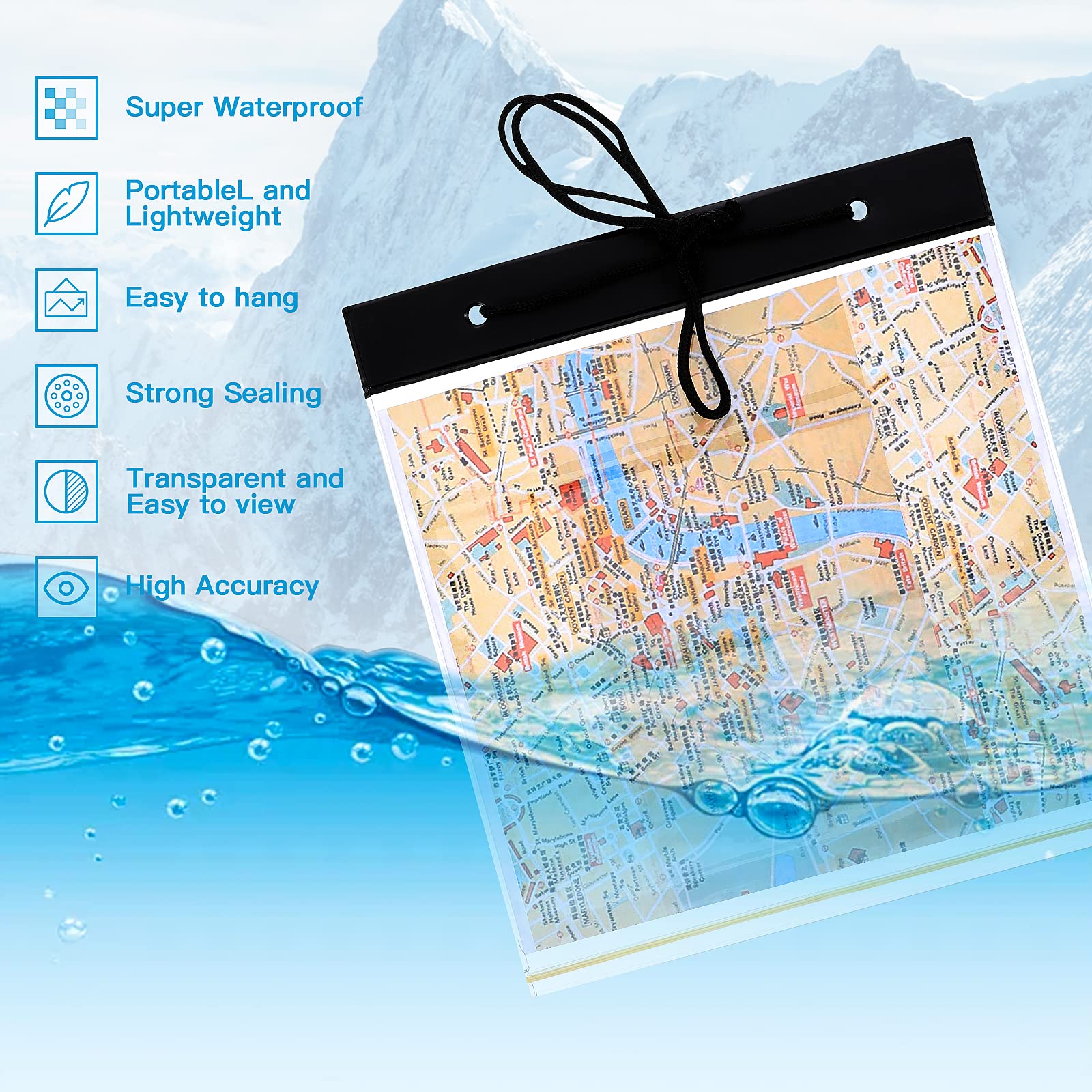 Map Storage Case Waterproof Document Pouch AceCamp Waterproof Map Case Holder ...