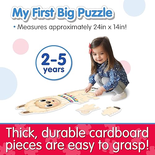 Miniatura 3 de The Learning Journey My First Big Floor Puzzle - Little Llama - Rompecabezas y actividades para niños de 2 a 5 años (12 piezas grandes)