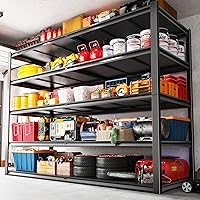 REIBII 5-Tier Heavy Duty Garage Shelving Unit 3000LBS Capacity, Adjustable 55"W x 26"D x 78"H Metal Storage Shelves for Garage Warehouse Basement