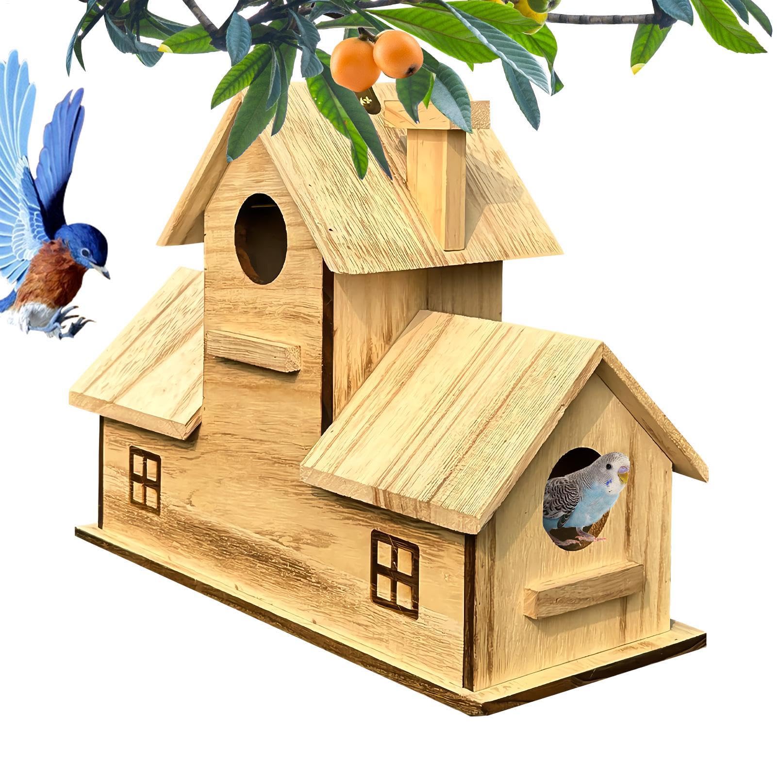 Nichoir Suspendu en Bois pour Oiseaux du Jardin et Balcon
