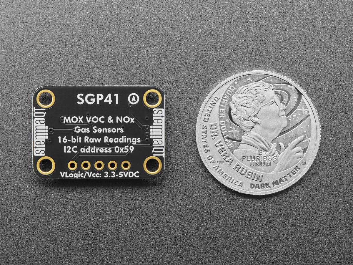 Adafruit SGP41 Mehrkanal-Gassensor Breakout-Board, VOC & NOx, STEMMA QT/Qwiic, 6455