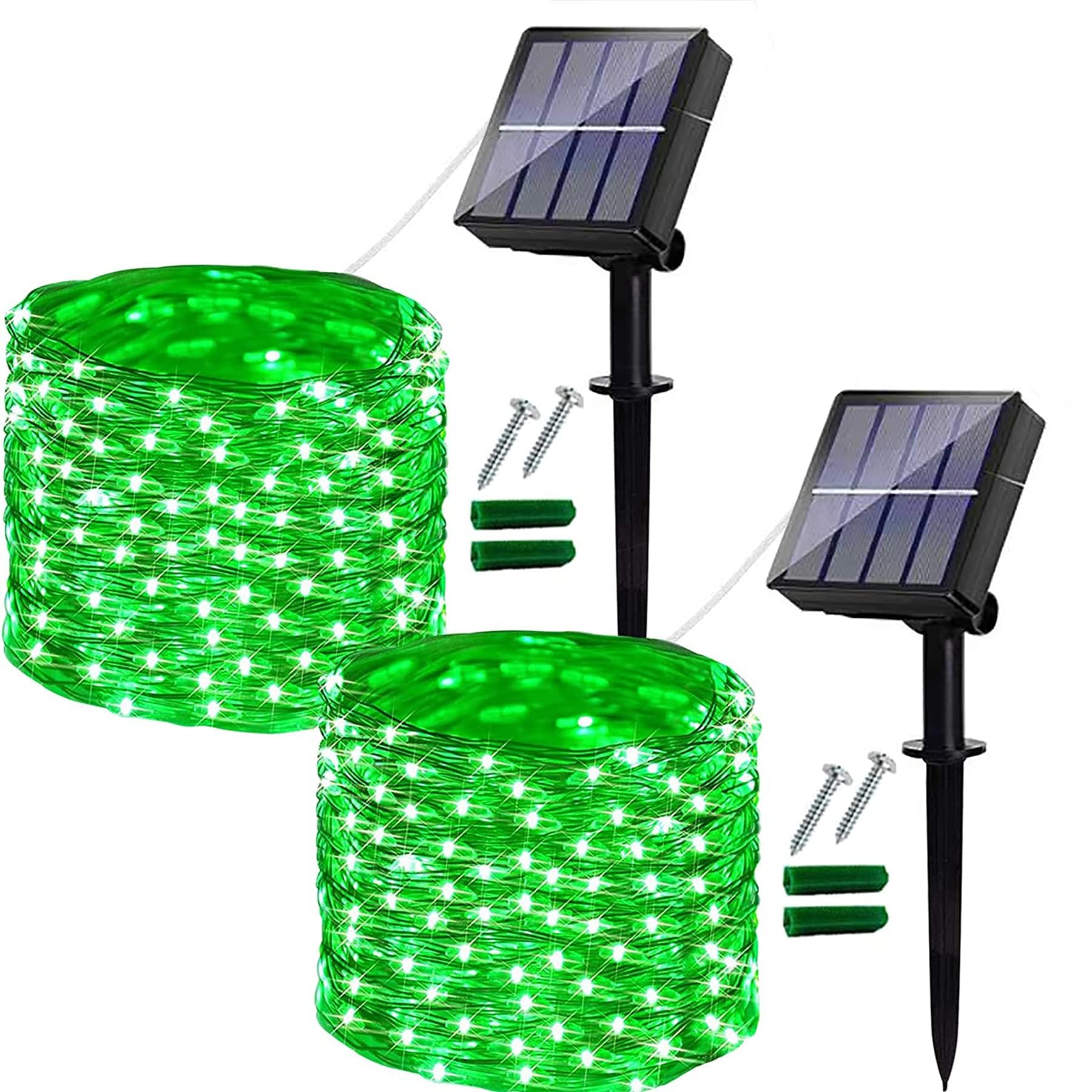 Ligarko Green Solar Fairy Lights,2Pack 14M/46Ft 120Led String Lights Waterproof