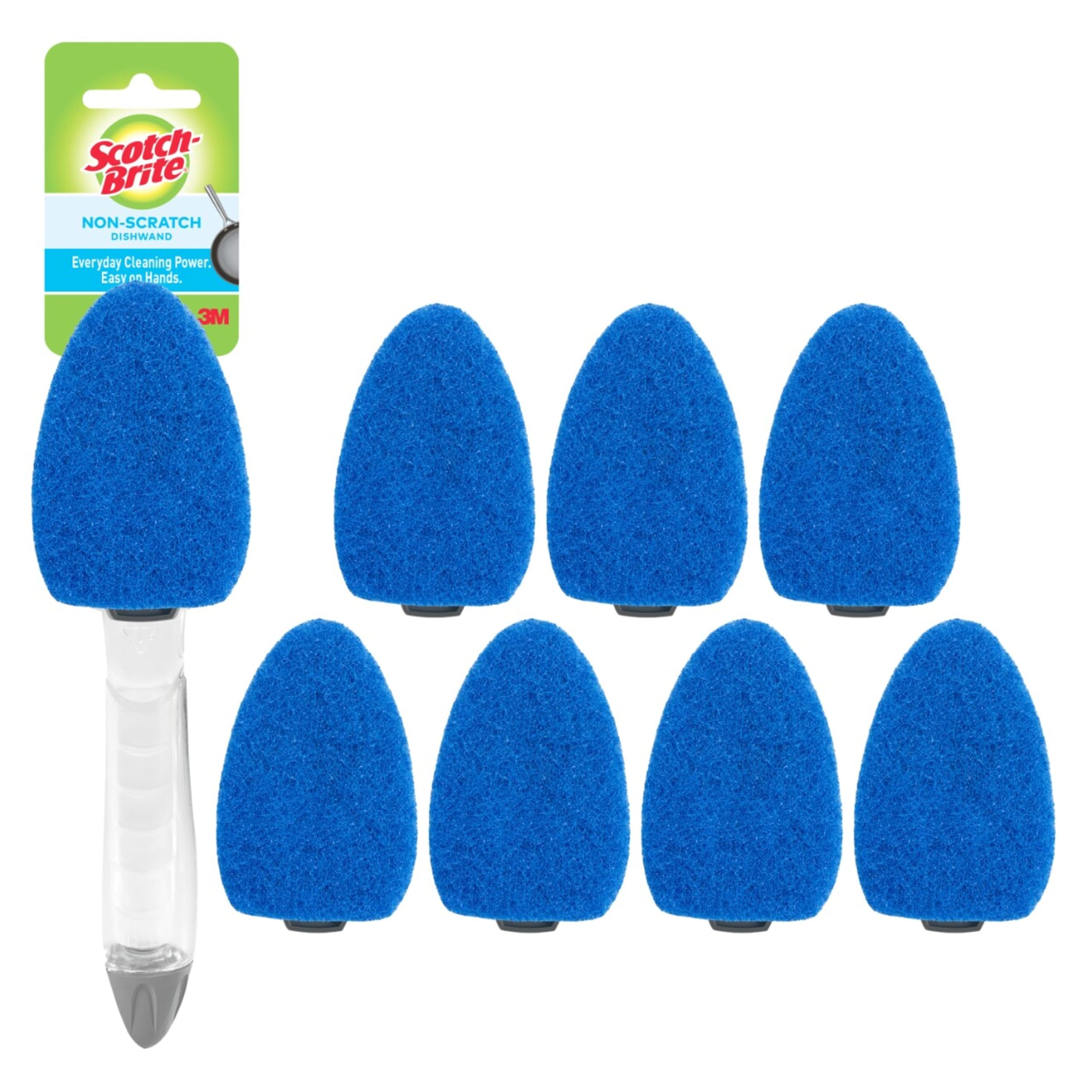 Scotch-Brite Non-Scratch Dishwand Kit, 1 Wand &amp; 7 Refill Pads