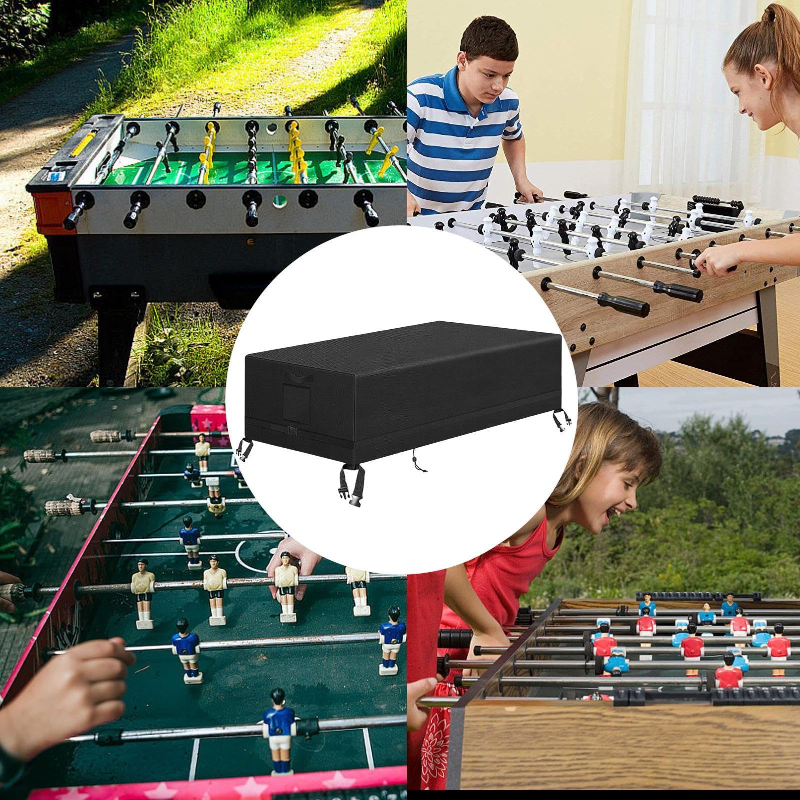 Generico Copertura Tavolo Calcio Balilla - Copertura Impermeabile Giochi | Impermeabile e Resistente ai Raggi UV per Interni ed Esterni