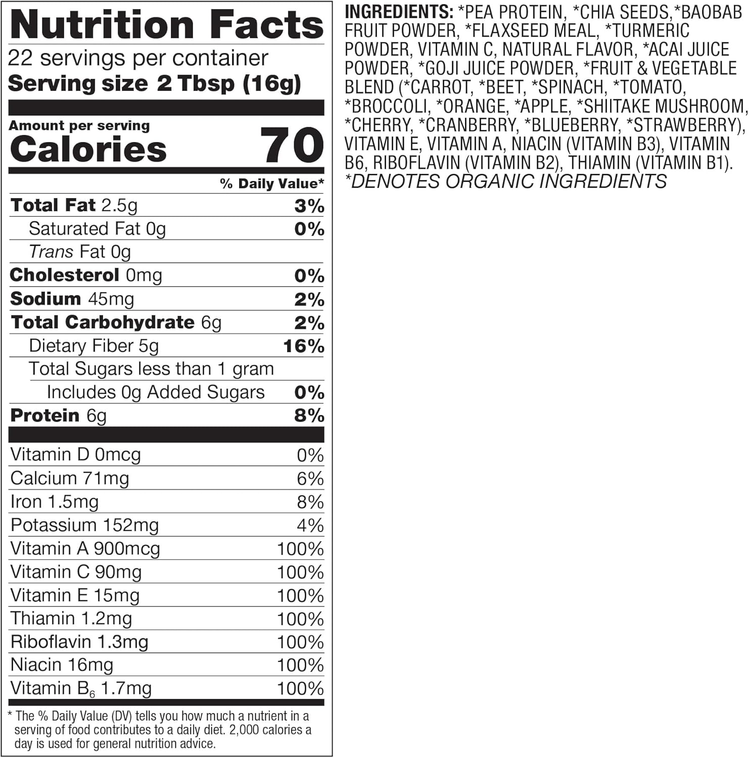 BetterBody Foods Organic Antioxidant Fruit and Fiber Superfood Blend, 12.7 Ounce, Powder - Image 6