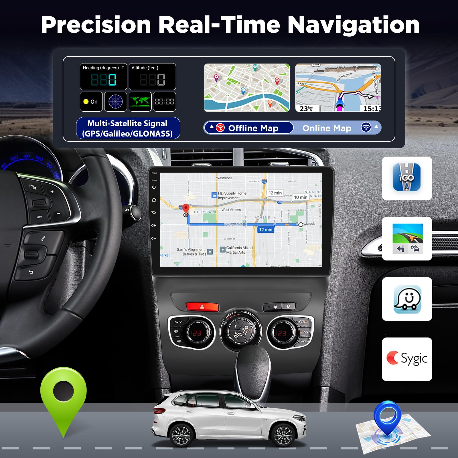 2+64GB Android Autoradio pour Citroën C4 II / DS4 / DS4 Crossback 2012-2018