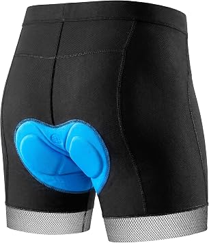 Souke Sports Men's Cycling Underwear Shorts 4D Padded Bike Bicycle MTB Liner Shorts with Anti-Slip Leg Grips