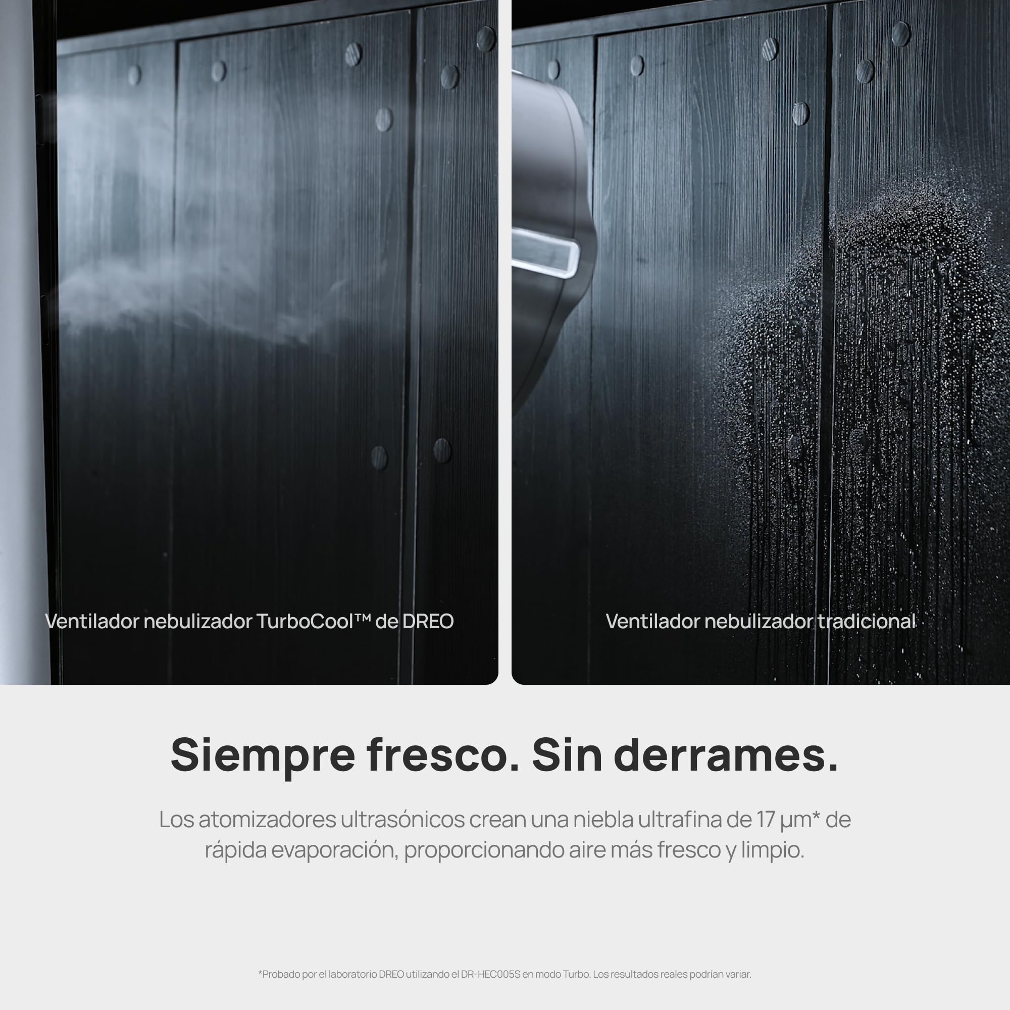 Dreo Ventilador nebulizador TurboCool 765S, ultrasónico 3 en 1 con depósito 6 L, aire frío y flujo rápido 10.4 m/s, motor DC silencioso 20 dB, 12 velocidades, 4 modos y oscilación 90°