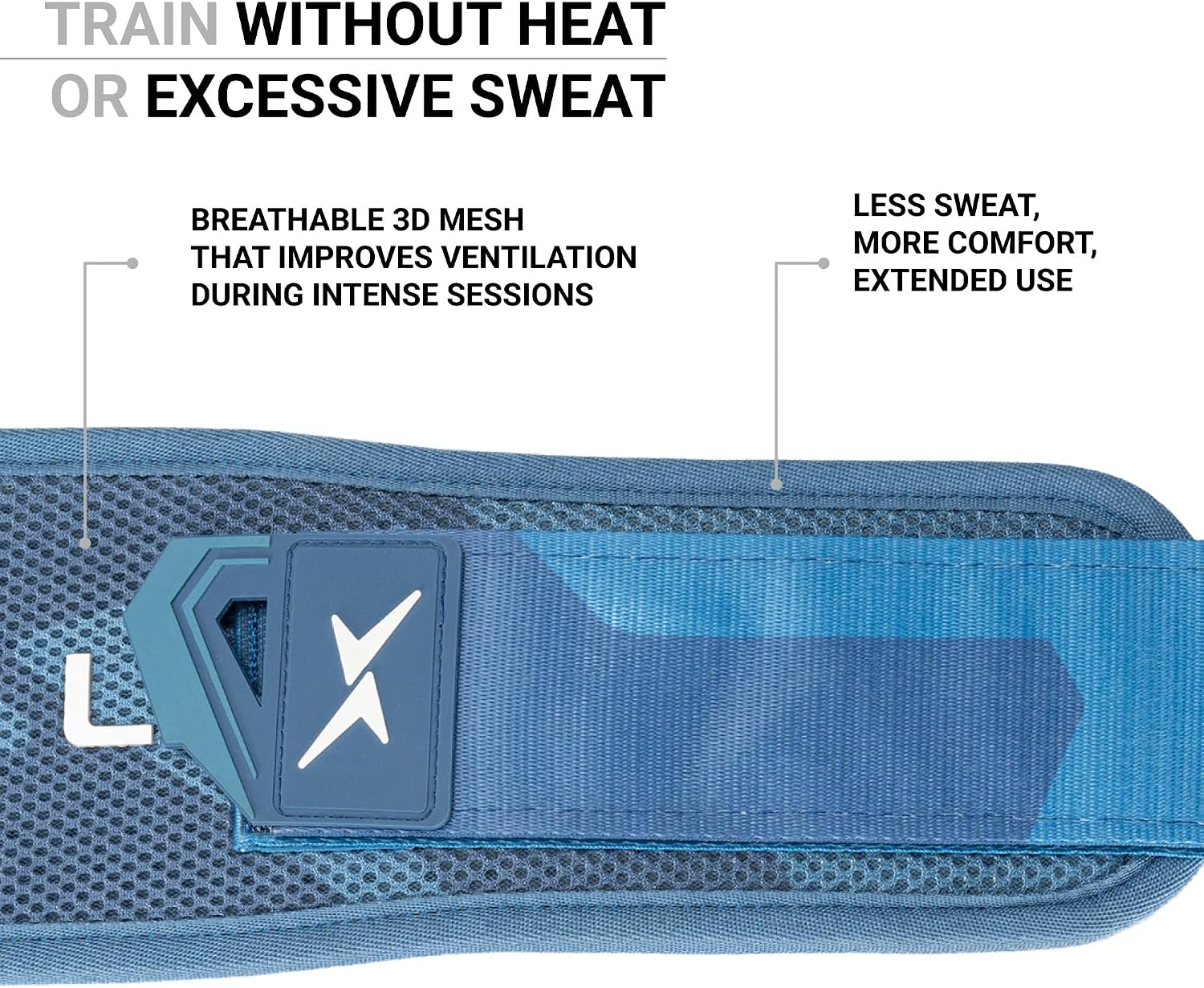 PICSIL EVA Foam Weightlifting Belt, 3D Mesh Support | Rigid core helps stabilise the torso during Powerlifting, squats and deadlifts. Ventilated fabric helps reduce sweat.